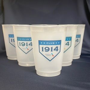 Chicago Cubs Wrigley Field ‘Club 1914’ frosted plastic cup - 16 oz, set of 6